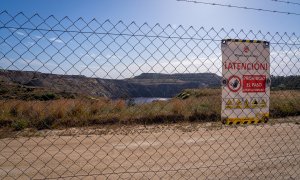 Zona minera de Aznalcollar, en abril de 2023, en Sevilla.