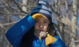 La niña Ryô Nishikawa es una de las protagonistas de la película.