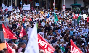 Manifestación de la Marea Blanca por la sanidad en Sevilla. Imagen de archivo.