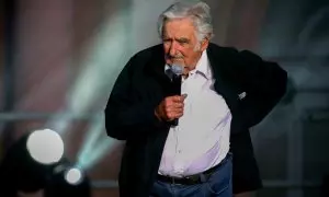 Pepe Mujica en un acto por los derechos humanos en Buenos Aires (Argentina), a 10 de octubre de 2021.