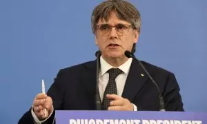 03/05/2024 - Carles Puigdemont, en un acte d'aquest divendres a Argelers, al Rosselló.