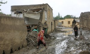 Foto de archivo de los estragos causados por las inundaciones en la provincia de Logar, en Afganistán, en 2022