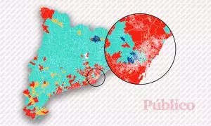 El mapa de los resultados de las elecciones del 12M en Catalunya calle a calle