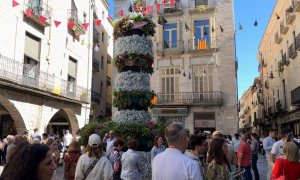 11/05/2024 - La plaça del Vi de Girona, durant el Temps de Flors d'aquest 2024.