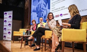 Jornada de debate sobre el trabajo de los cuidados en el CaixaForum de Madrid.