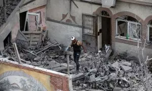 Imagen de archivo de una vivienda palestina destruida, a 11 de mayo de 2024.