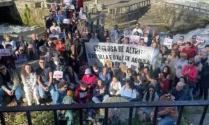 24/5/24 Manifestación contra la planta de Altri el pasado 23 de febrero en Monterroso (Lugo).