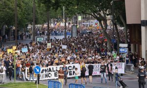 Protesta contra la masificación turística en Palma de Mallorca, a 25 de mayo de 2024 en la capital balear.