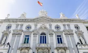 El Tribunal Supremo en la Plaza de la Villa de París, a 8 de abril de 2024, en Madrid.