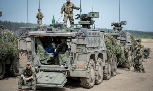 Soldados alemanes en la zona de entrenamiento de Paprade, a 29 de mayo de 2024.