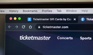 Imagen en la que se muestra la web de Ticketmaster.