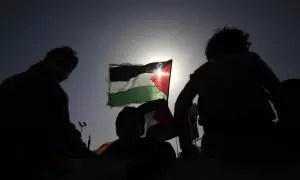 Protestas contra el genocidio de Israel en Gaza, este viernes en Yemen.