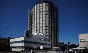 Fachada del Hospital Universitario La Paz, a 25 de septiembre de 2023, en Madrid.