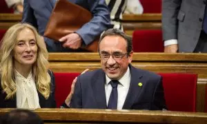 Josep Rull (Junts) es escogido presidente del Parlament de Catalunya.