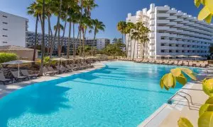 Vista del hotel Barceló Margaritas, en la Playa del Inglés Gran Canaria).