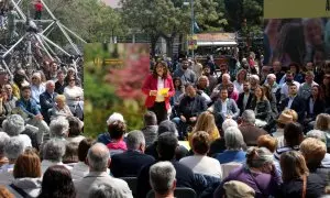 04/05/2024 - Un acte de campanya d'ERC per a les eleccions al Parlament del 12-M, amb la vicepresidenta del Govern en funcions, Laura Vilagrà, intervenint.