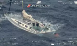 Naufragio de una embarcación a unas 120 millas de la costa de Calabria, en el sur de Italia.