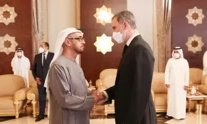 Felipe VI y príncipe heredero de Abu Dabi