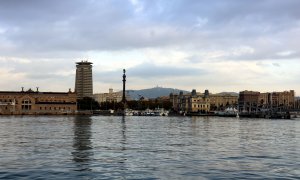 Pla general del Portal de la Pau, al Port Vell, en una imatge d'arxiu