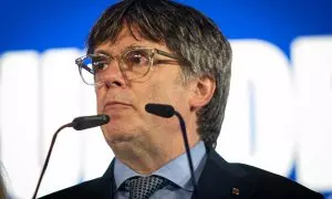 Carles Puigdemont comparece tras las elecciones catalanas, a 12 de mayo de 2024.