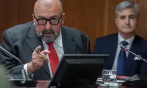 Koldo García  comparece en la Comisión del Senado sobre la investigación de las mascarillas.