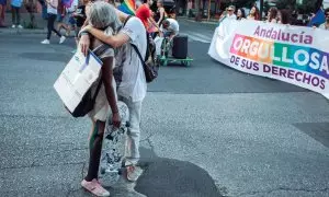 Imagen de archivo de una manifestación del Orgullo en Sevilla.