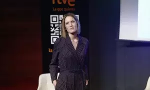 Silvia Intxaurrondo posa durante la presentación de 'La Hora de La 1' en el FesTVal