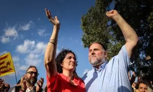 Marta Rovira i Oriol Junqueras a Cantallops aquest divendres