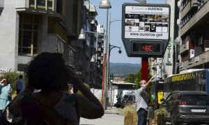 15/7/24 Termómetro en el parque de San Lázaron, a 8 de agosto de 2023, en Ourense,