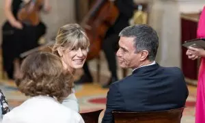 23/07/2024 El presidente del Gobierno, Pedro Sánchez, y su mujer, Begoña Gómez, en una foto de archivo.