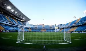 Vista general del Nuevo Mirandilla antes de un partido del Cádiz CF.