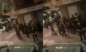 Imágenes del vídeo que captura la brutal paliza racista que varios agentes de Policía propinan a dos jóvenes en Valladolid, a 26 de julio de 2024.