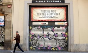 Exterior del nou Teatre Muntaner, on hi havia l'antiga Sala Muntaner