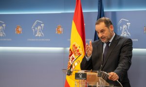 Imagen de archivo de una comparecencia del exministro y exdirigente socialista José Luis Ábalos en el Congreso.