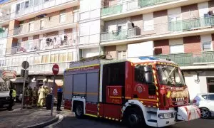 Imagen de archivo de un camión de Bomberos en las calles de Valladolid, a 3 de febrero de 2024.