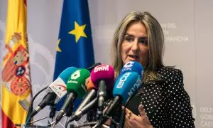 20/08/2024 La delegada del Gobierno en Castilla-La Mancha, Milagros Tolón, comparece para denunciar comentarios racistas y xenófobos, a 20 de agosto de 2024.