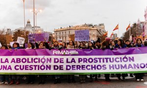 05/09/2024 Centenares de personas durante la manifestación del Día Internacional de la Mujer. Foto de archivo.