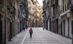 Foto de archivo del Casco Viejo de Pamplona