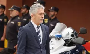 El ministro del Interior, Fernando Grande-Marlaska, durante un evento policial, a 20 de septiembre de 2024, en Valladolid.