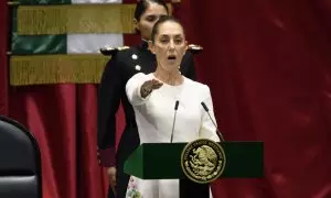 Claudia Sheinbaum jura como nueva presidenta de México, a 1 de octubre de 2024.