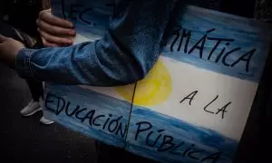 Manifestación en defensa de la educación pública en Buenos Aires, a 3 de octubre de 2024.