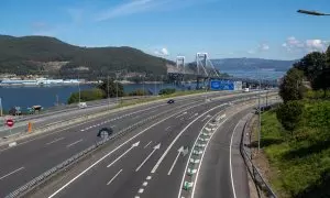 Vista de la autopista AP-9.