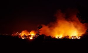 Incendio forestal en una imagen de archivo