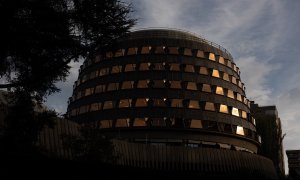 Exterior de la sede del Tribunal Constitucional  a 22 de octubre de 2024.