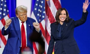 Donald Trump (izquierda) y Kamala Harris (derecha), principales candidatos a las elecciones presidenciales de 2024.