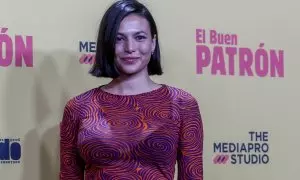 La actriz Elisa Mouliaa, posa en la premiere de la película ‘El buen patrón’, en los Cines Callao, a 14 de octubre de 2021.