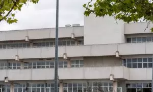 Fachada del centro habilitado para la acogida de menores extranjeros no acompañados, a 25 de septiembre de 2024, en Fuenlabrada.