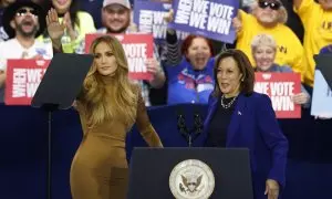 Jennifer Lopez, Mana y LeBron James piden el voto para Kamala Harris a una semana de las elecciones