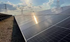 Planta fotovoltaica Montalto di Castro en Italia.