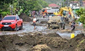 La isla de Batangas (Filipinas) tras el paso de la tormenta tropical Kristine, a 25 de octubre de 2024.